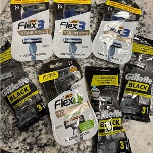 Flex 3 Titanium Razors - Black